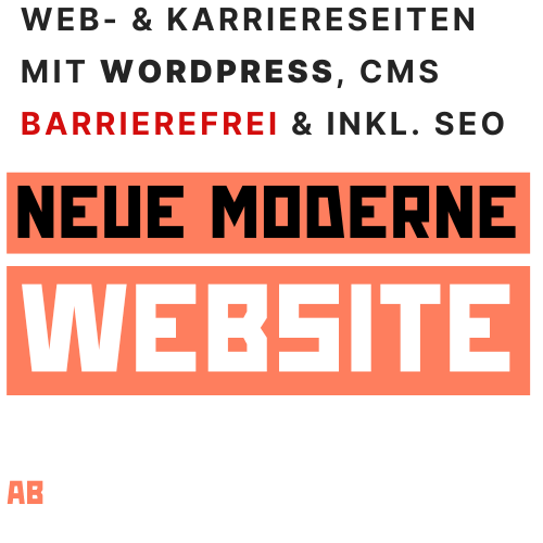 Neue Website mit WordPress, Seo & barrierefrei ab 1299€