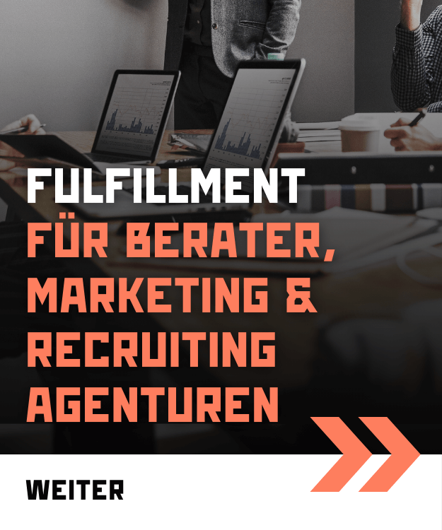 Fulfillment für Agenturen & Berater